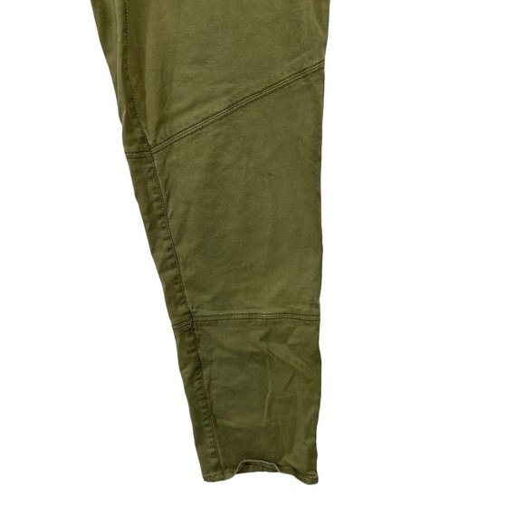 EUC TALBOTS Signature Size 12 Olive Green Pants Zippered Legs - Picture 6 of 11